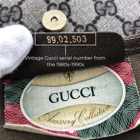 vintage gucci serial number|authentic Gucci serial number.